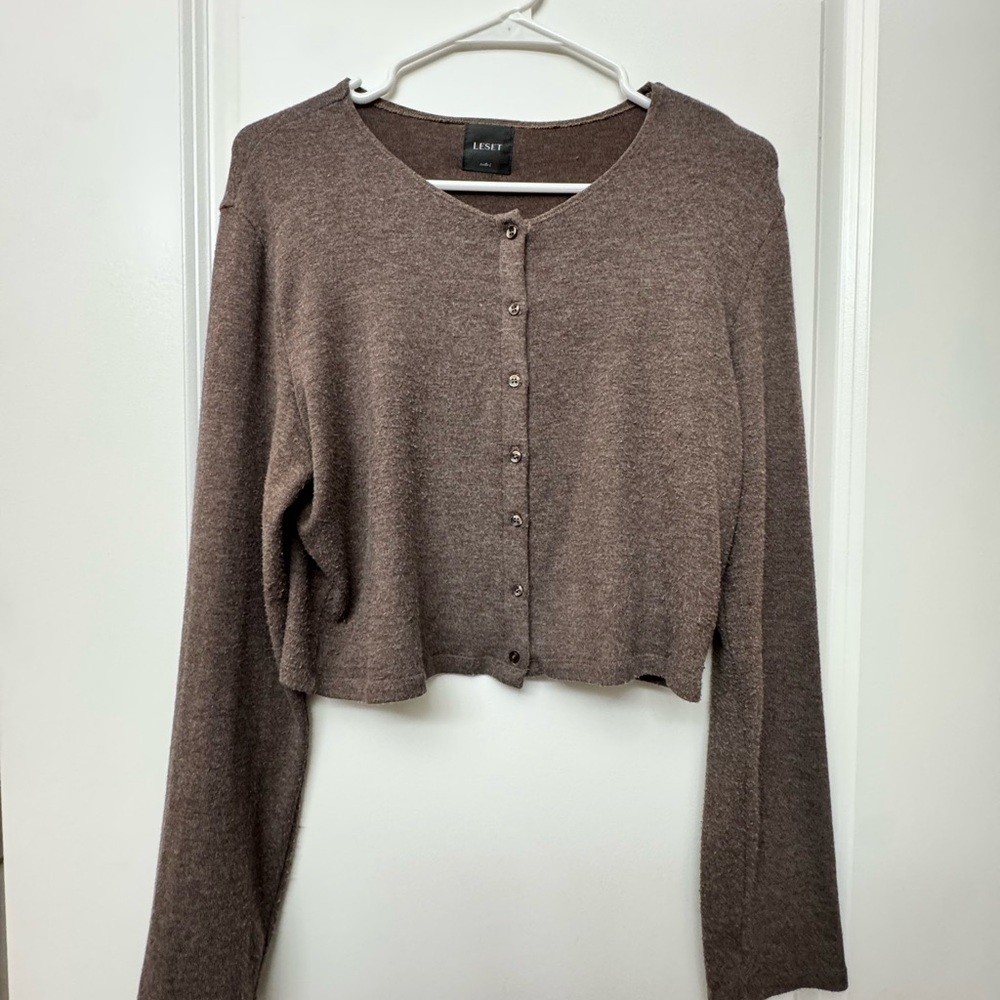 LESET Lauren Crop Cardigan II